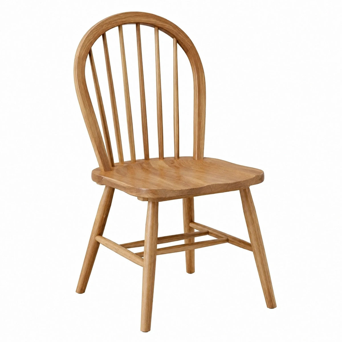 Chaise de salle à manger Falqorin en bois marron, style classique, 55x50x90 cm, avec dossier ajouré.